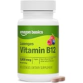 Amazon Basics Vitamin B12 Methylcobalamin 5000 mcg Berry Flavored Lozenges, 65 Count (Pack of 1) (Previously Amazon Elements)