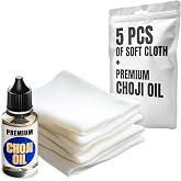 Basic Katana Cleaning Kit with 5 pcs Cleaning Cloths and Bottle of Choji Oil - Maintenance Care Set for Samurai Swords - Care for Samurai Japanese Ninja Katanas Swords - Gift for Everyone KCK 02
