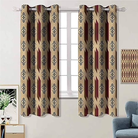 Tribal,Native American Folk Motif Modern Print Curtains Decoration Home