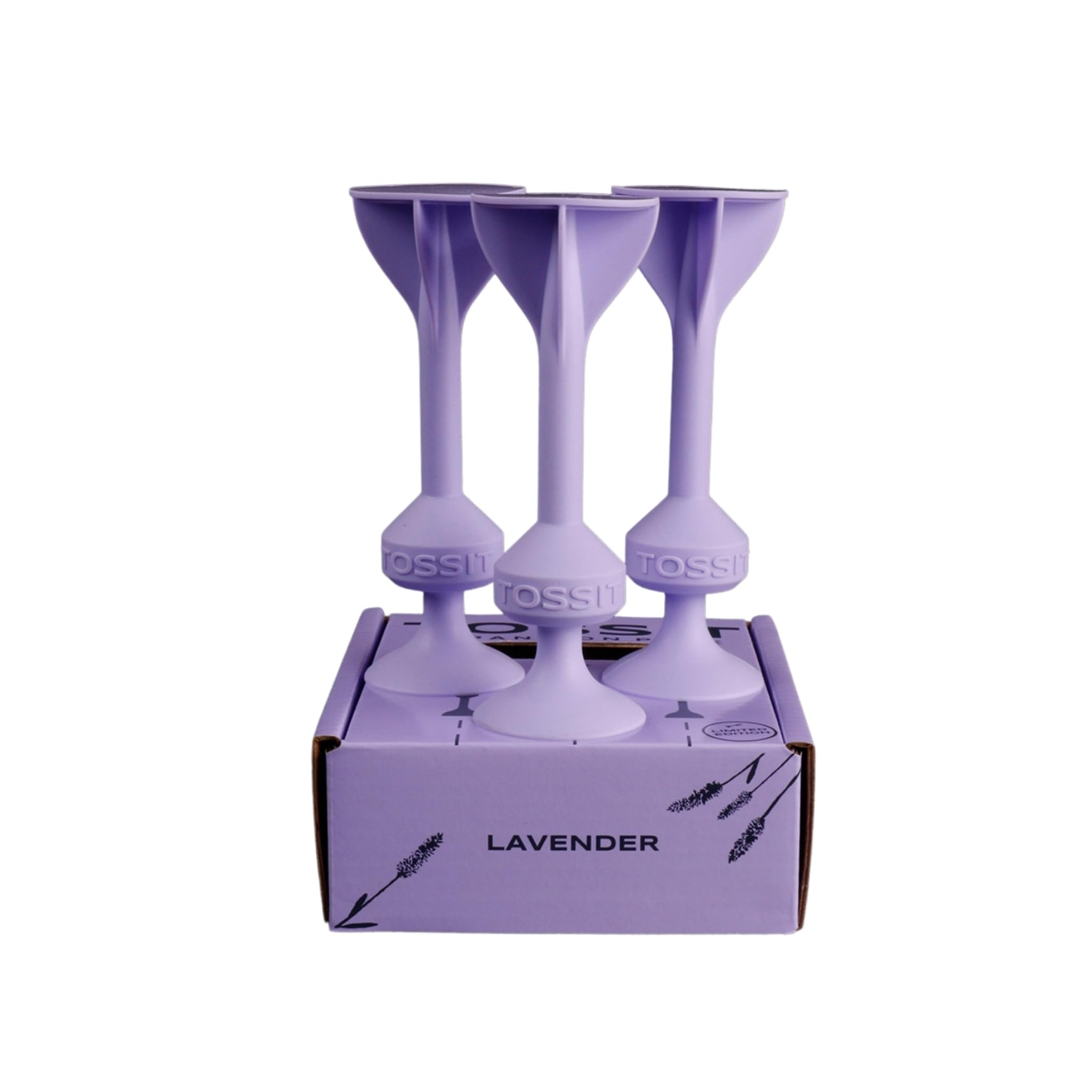 TOSSIT Suction Cup Darts, Toss Game Perfect Family and Party, Silicone Throwing Game for Backyard, Indoor and Outdoor Fun, Limited Expansion Pack, Lavender