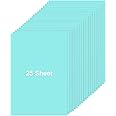 25 Sheets Light Blue Cardstock, 8.5 x 11 Inches, Thick Cardstock Paper for Invitations, Menus, DIY Cards, Stationary Printing