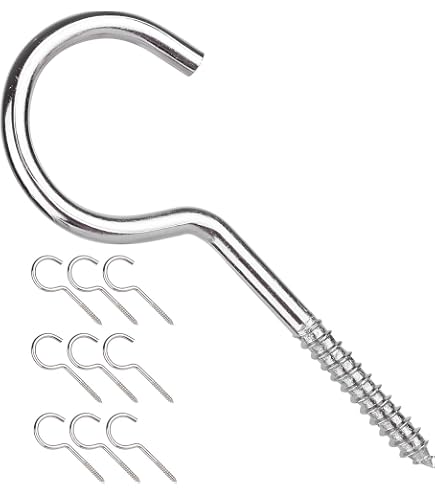 GRAINGER APPROVED Screw-In Hook, 50 Lb Working Load Limit, Overall Length 8 3/4 In, Steel with Zinc Finish, Industrial, Wall Mount, Utility Hook: Amazon.com: Industrial & Scientific GRAINGER APPROVED Screw-In Hook, 50 Lb Working Load Limit, Overall Length 8 3/4 In, Steel with Zinc Finish, Industrial, Wall Mount, Utility Hook: Amazon.com: Industrial & Scientific