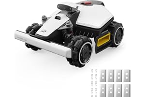 Mammotion LUBA mini AWD 800H Robot Lawn Mower with Replacement Blades, Mowing 0.2 Acre, All-Wheel-Drive for 80% Slope, UltraSense AI Vision+RTK Auto-Mapping, Cutting Height 2.2"-4.0"