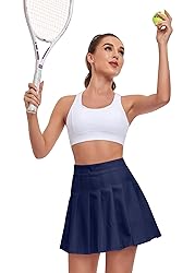 Girls Pleated Mini Skirt High Waist Uniform Skorts