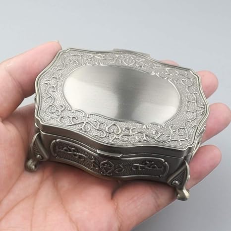 Amazon Com Rosiking Emboss Alloy Metal Music Box Wind Up And Golden Movement Music Box For Christmas Birthday Valentine S Day Tune Anastasia Once Upon A December Home Kitchen