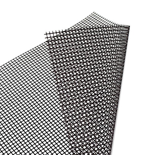 BBQ Mesh Mat Grill Tool Non Stick Set of 2 Grilling Mat For Cooking and Barbecues 13 x 17 inches Black