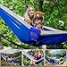 Kamileo Camping Hammock Portable Parachute Nylon Tree Hammock Durable 2 Person Hammock for Outdoor Travel Hiking Backpacking Camping Garden Beach Yard 500lbs Capacity Single Double Hammock