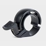 Knog Oi Bike Bell Black Aluminium Frame Nylon Mount Actuator view 2
