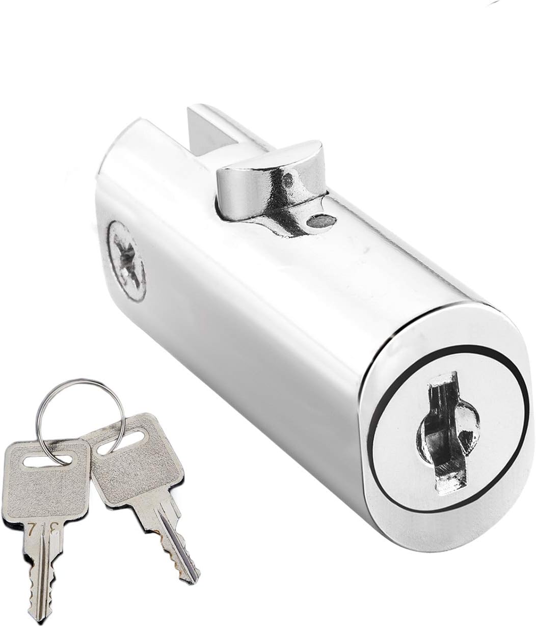 Amazon Com Xiehe Vending Machine Lock Zinc Alloy Security Tubular Keyway T Handle Cylinder Chrome Finish With 2 Keys For Tool Boxes Furniture Desk L 1 5inch 1 Pack Chrome Keyed Alike1 Office Products