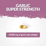 Nu U Nutrition Garlic Capsules 25,000 mg 240 Softgels 8 Month Supply UK view 4