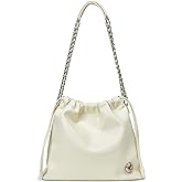 LA FESTIN Leather Bag for Women-Stylish Crossbody Purse with Chain Strap Luxury Soft Shoulder Bag Fashion Tote for Work