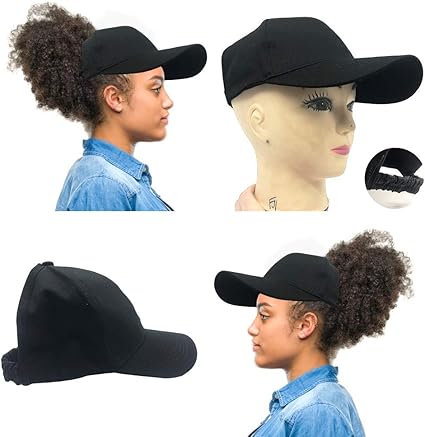 baseball cap for afro hair