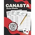 Canasta Score Sheets: 150 Scorekeeping Records for Canasta Game Play