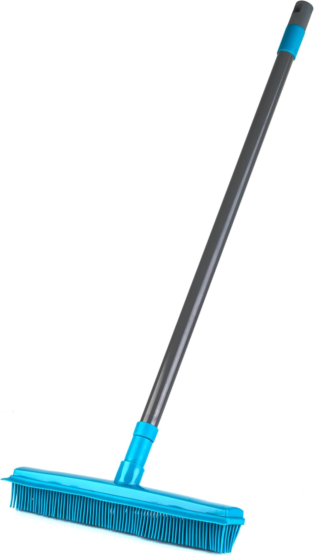 Beldray Pet Plus+ Rubber Broom with Squeegee 2-in-1 Telescopic Handle