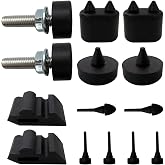 Rubber Stopper Kit &amp; Hood Adjusters Replacement for Chevrolet Camaro 1967-1981 Stoppers Bumpers