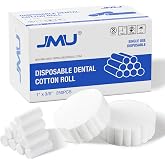 JMU 250 Pcs Dental Cotton Rolls, 1'' Non-Sterile Nosebleed Plugs | Nosebleed Stopper for Kids or Adults