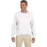Heavy Blend Crewneck Sweatshirt, Color: White, Size: XXX-Large