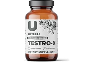 UMZU Testro-X Testosterone Supplement for Men | Support Energy, Strength, Stamina & Healthy T Levels (30 Day Supply | 90 Capsules)