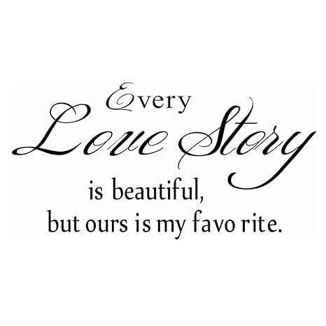 Buy Zooyoo Love Story Quote Stickers Diy Wall Stickers Quotes Wall