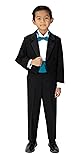 Spring Notion Boys' Black Classic Tuxedo with Tail