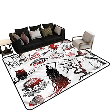 Amazon Com Halloween Floor Mat Home Decoration Supplies 36 X 48