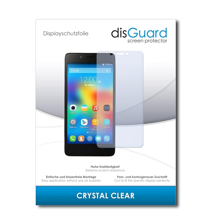 disGuard® Displayschutzfolie [Crystal Clear] kompatibel mit Elephone P6000 Pro [2 Stück] Kristallklar, Transparent, Unsichtba