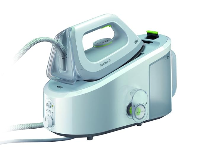 Braun CareStyle 3 IS 3022 Dampfbügelstation mit 3D BackGlide Bügelsohle, weiß/grün