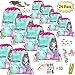 POKONBOY 24 Pack Mermaid Party Favor Gift Bags for Mermaid Party Supplies and Party Decorations, Mermaid Drawstring Backpacks, Mermaid Party Goodies Bags for Kids Mermaid Birthday Party & 10 Sheets of Tattoos