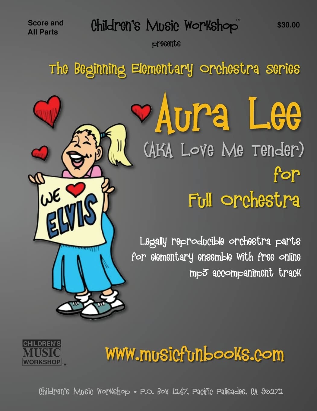 Aura Lee: Legally reproducible orchestra parts for elementary ensemble with free online mp3 accompaniment track (Beginning Elementary Full Orchestra Series)