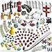 AZYC Miniature Garden Ornaments,109 Pcs Miniature Ornaments Kit Set with 1 Pcs Tweezer for DIY Fairy Garden Dollhouse Decoration
