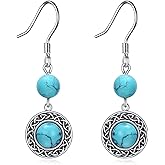 POPLYKE 925 Sterling Silver Tree of Life Dangle Earrings for Women Fashion Abalone Shell Jewelry Gifts for Mom Sister Friend Birthday