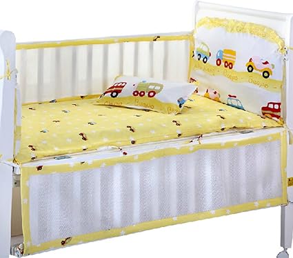 Lot De 4 Couffin Pour Lit De Bebe Couchette Pour Bebe Mini Voiture Coussin Anti Crash Amazon Fr Bebes Puericulture