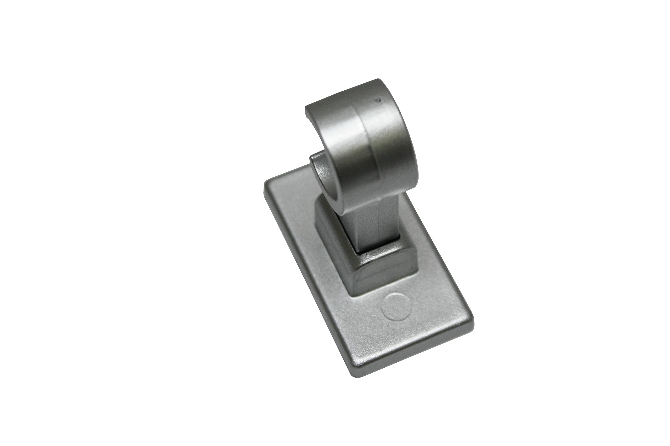 Gardinia 2 x California Café Rod Supports with 12 mm Diameter for Disc Poles 2.7 cm Length Matte Silver