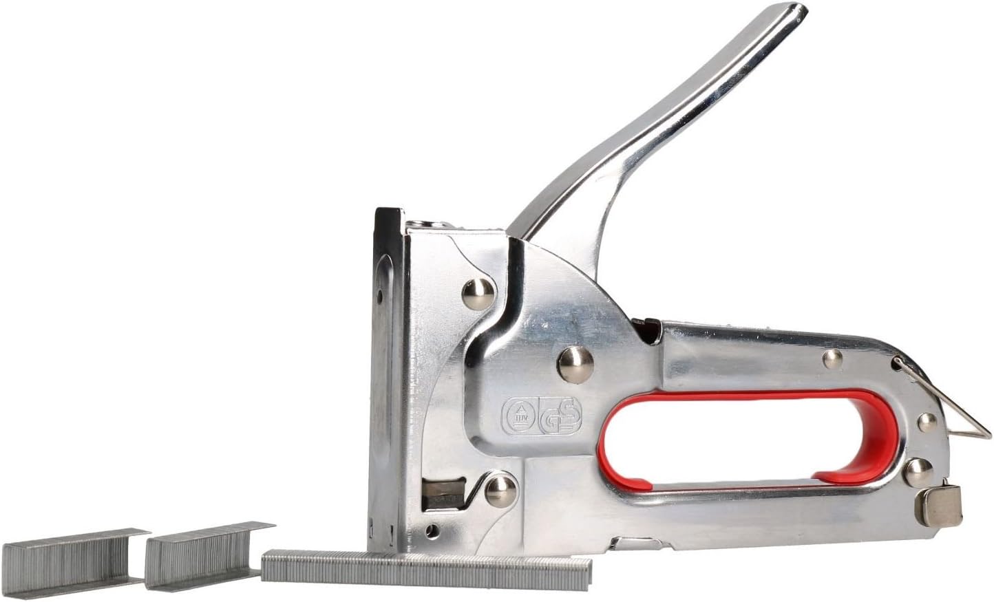 Chrome Staple Gun Hand Operated 48mm Staples Arrow JT21 Stapler Craft