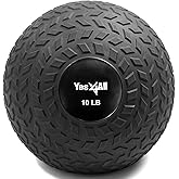 Yes4All Slam Balls, 10-40lb Weighted Ball Weight, Durable PVC Sand Filled Workout Dynamic Slam Ball for Core Strengthen