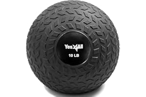 Yes4All Slam Balls, 10-40lb Weighted Ball Weight, Durable PVC Sand Filled Workout Dynamic Slam Ball for Core Strengthen