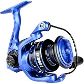 Spinning Reel for Freshwater Fishing -2000/3000 Size Fishing Reel with 5.2:1 Gear Ratio, 17lb Drag, 7+1 Bearings, Brass Main Shaft, Lightweight Spool for Bass Fishing