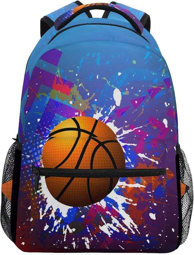 Basketball Bookbag for Boys Girls Teens Casual Travel Bag Laptop Bag 11