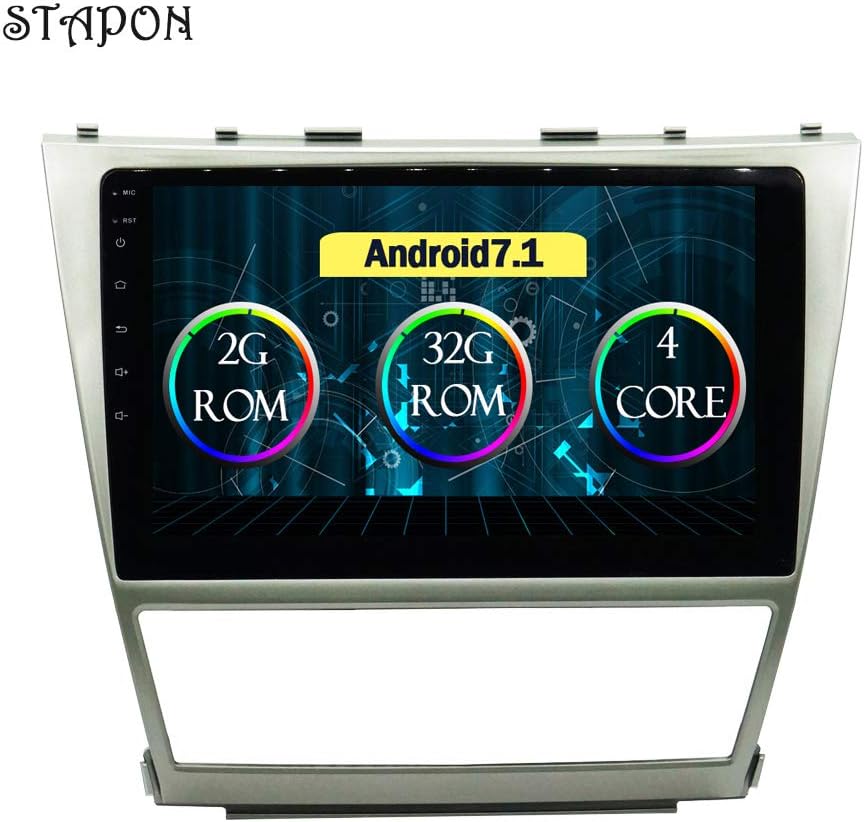 10.1'' Android Car Stereo Quad-core 1GB+16GB Video Audio Player for Toyota Camry 2007-2011 Touch Screen GPS In-dash Car Multimedia Navigation with Bluetooth Radio
