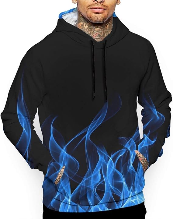 blue fire sweatshirt