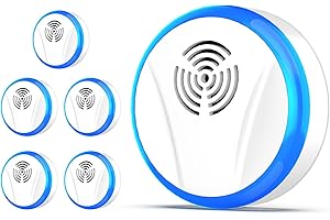 DOS VECES 2024 Upgraded Ultrasonic Pest Repeller, Indoor Pest Repellent 6 Packs, Electronic Plug in Pest Control for Roach, Ant, Mouse, Bugs, Mosquito, Spider Repellent for House, Garage, Warehouse, Office…
