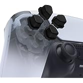 eXtremeRate Ergonomic Split Dpad Buttons (SDP Buttons) for PS5 Controller, Black Independent D-pad Direction Buttons for PS5 Edge, for PS4 Controller - No Controller