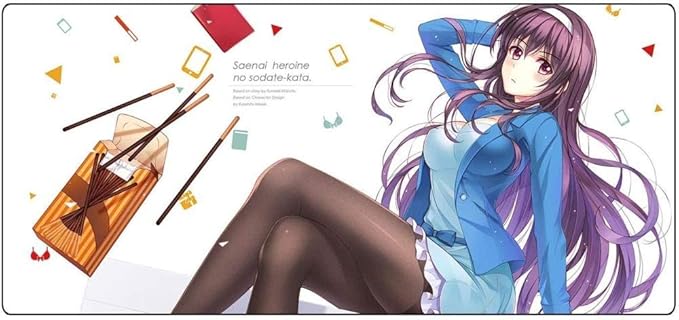 Amazon Co Jp 大判マウスパッドコンピュータ周辺機器アニメー 冴えない彼女の育てかた 霞ヶ丘詩羽 ション防水 滑り止めおしゃれ 萌え かわいい グッズ ホビー