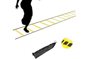 ASENVER Agility Ladder Training Ladder for Football Footwork Exercise Fitness with Carry Bag