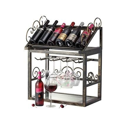 Kitchen Dining Wine Display Rack Wine Bottle Rack Stand Free