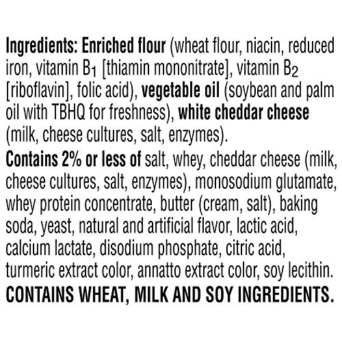 CHEEZ-IT BAKED SNACK CHEESE CRACKERS, WHITE CHEDDAR, FAMILY SIZE, 21 OZ BOX