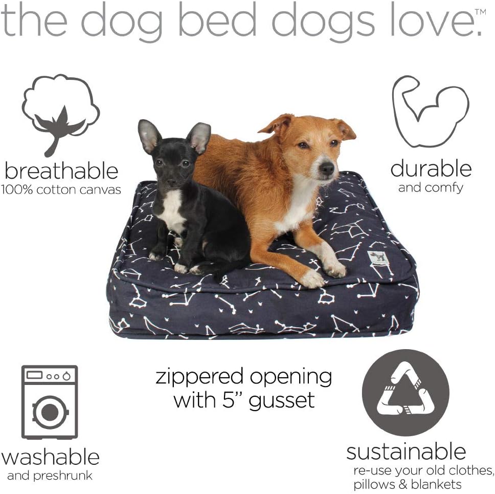 Molly Mutt Medium Large Dog Bed Cover - Med Dog Bed Cover - Dog Calming Bed - Puppy Bed - Medium Pet Bed - Large Dog Bed Cover - Washable Dogs Bed Cover - Pet Bed with Removable Cover - Dog Bed Covers, Model Number: dd35b : Pet Bed Covers : Pet Supplies