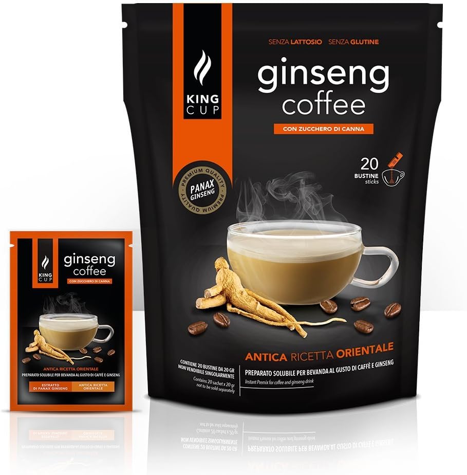 Ginseng Coffee Brown Sugar - Ginseng Soluble 20 Sticks (20 g) - King Cup Ginseng Coffee