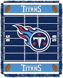 The Northwest Company Officially Licensed NFL Tennessee Titans Field Bear Woven Jacquard Baby Throw Blanket, 36