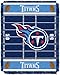 Officially Licensed NFL Tennessee Titans Field Bear Woven Jacquard Baby Throw Blanket, 36